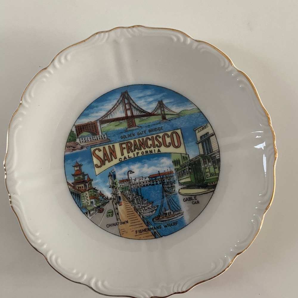 San Francisco Souvenir Plate, Vintage!